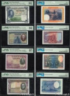 Country : SPAIN 
Face Value : 25, 50 et 100 Pesetas Lot 
Date : 1925-1935 
Period/Province/Bank : Banco de Espana 
Catalogue reference : P.69c, P.074b...