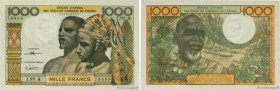 Country : WEST AFRICAN STATES 
Face Value : 1000 Francs 
Date : (1972-1973) 
Period/Province/Bank : B.C.E.A.O. 
Department : Côte d'Ivoire 
Catalogue ...