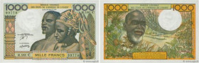 Country : WEST AFRICAN STATES 
Face Value : 1000 Francs 
Date : (1978) 
Period/Province/Bank : B.C.E.A.O. 
Department : Burkina Faso 
Catalogue refere...