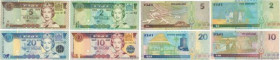 Country : FIJI 
Face Value : 2, 5, 10 et 20 Dollars Lot 
Date : (2002) 
Period/Province/Bank : Reserve Bank of Fiji 
Catalogue reference : P.104, P.10...