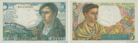 Country : FRANCE 
Face Value : 5 Francs BERGER 
Date : 30 octobre 1947 
Period/Province/Bank : Banque de France, XXe siècle 
Catalogue reference : F.0...