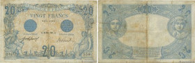 Country : FRANCE 
Face Value : 20 Francs BLEU 
Date : 26 mars 1912 
Period/Province/Bank : Banque de France, XXe siècle 
Catalogue reference : F.10.02...