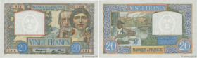 Country : FRANCE 
Face Value : 20 Francs TRAVAIL ET SCIENCE 
Date : 22 août 1940 
Period/Province/Bank : Banque de France, XXe siècle 
Catalogue refer...
