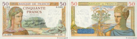Country : FRANCE 
Face Value : 50 Francs CÉRÈS 
Date : 25 avril 1935 
Period/Province/Bank : Banque de France, XXe siècle 
Catalogue reference : F.17....