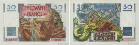 Country : FRANCE 
Face Value : 50 Francs LE VERRIER 
Date : 16 mai 1946 
Period/Province/Bank : Banque de France, XXe siècle 
Catalogue reference : F....
