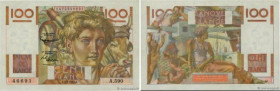 Country : FRANCE 
Face Value : 100 Francs JEUNE PAYSAN filigrane inversé 
Date : 04 mars 1954 
Period/Province/Bank : Banque de France, XXe siècle 
Ca...