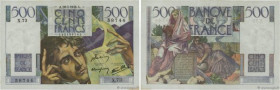 Country : FRANCE 
Face Value : 500 Francs CHATEAUBRIAND 
Date : 28 mars 1946 
Period/Province/Bank : Banque de France, XXe siècle 
Catalogue reference...