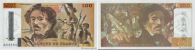Country : FRANCE 
Face Value : 100 Francs DELACROIX imprimé en continu 
Date : 1990 
Period/Province/Bank : Banque de France, XXe siècle 
Catalogue re...