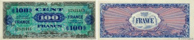 Country : FRANCE 
Face Value : 100 Francs FRANCE 
Date : 1945 
Period/Province/Bank : Trésor 
Catalogue reference : VF.25.10 
Additional reference : P...
