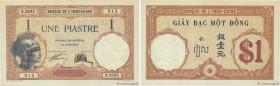 Country : FRENCH INDOCHINA 
Face Value : 1 Piastre 
Date : (1927-1931) 
Period/Province/Bank : Banque de l'Indochine 
Catalogue reference : P.48b 
Add...