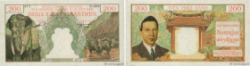 Country : FRENCH INDOCHINA 
Face Value : 200 Piastres - 200 Dong 
Date : (1953) 
Period/Province/Bank : Institut d'Émission des États du Cambodge, du ...