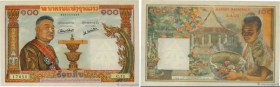 Country : LAOS 
Face Value : 100 Kip 
Date : (1957) 
Period/Province/Bank : Banque Nationale du Laos 
Catalogue reference : P.6a 
Alphabet - signature...