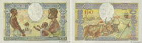 Country : MADAGASCAR 
Face Value : 100 Francs 
Date : (1937-1947) 
Period/Province/Bank : Banque de Madagascar 
Catalogue reference : P.40 
Additional...