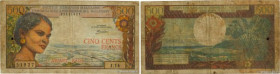 Country : MADAGASCAR 
Face Value : 500 Francs - 100 Ariary 
Date : (1964) 
Period/Province/Bank : Institut d'émission Malgache 
Catalogue reference : ...