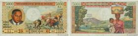Country : MADAGASCAR 
Face Value : 5000 Francs - 1000 Ariary 
Date : (1966) 
Period/Province/Bank : Institut d'émission Malgache 
Catalogue reference ...