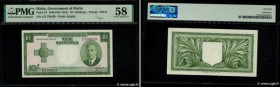 Country : MALTA 
Face Value : 10 Shillings 
Date : (1951) 
Period/Province/Bank : Government of Malta 
Catalogue reference : P.21 
Alphabet - signatur...