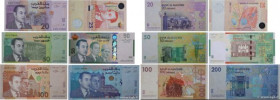 Country : MOROCCO 
Face Value : 20 au 200 Dirhams Lot 
Date : 2002-2012 
Period/Province/Bank : Bank Al-Maghrib 
Catalogue reference : P.68 au P.73 
C...