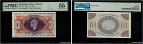 Country : MARTINIQUE 
Face Value : 10 Francs 
Date : 02 février 1944 
Period/Province/Bank : Caisse Centrale de la France d'Outre-Mer 
Catalogue refer...
