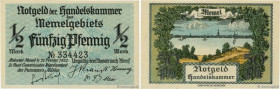 Country : MEMEL 
Face Value : 1/2 Mark 
Date : 22 février 1922 
Period/Province/Bank : Notgeld der Handelskammer des Memelgebiets 
Catalogue reference...