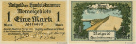 Country : MEMEL 
Face Value : 1 Mark 
Date : 22 février 1922 
Period/Province/Bank : Notgeld der Handelskammer des Memelgebiets 
Catalogue reference :...