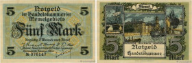 Country : MEMEL 
Face Value : 5 Mark 
Date : 22 février 1922 
Period/Province/Bank : Notgeld der Handelskammer des Memelgebiets 
Catalogue reference :...