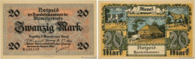 Country : MEMEL 
Face Value : 20 Mark  
Date : 22 février 1922 
Period/Province/Bank : Notgeld der Handelskammer des Memelgebiets 
Catalogue reference...