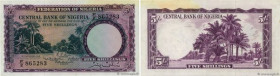 Country : NIGERIA 
Face Value : 5 Shillings 
Date : 15 septembre 1958 
Period/Province/Bank : Central Bank of Nigeria 
Catalogue reference : P.2a 
Alp...
