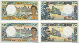 Country : NEW CALEDONIA 
Face Value : 500 Francs Lot 
Date : (1990) 
Period/Province/Bank : Institut d'Émission d'Outre-Mer 
Catalogue reference : P.6...