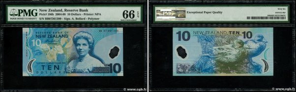 Country : NEW ZEALAND 
Face Value : 10 Dollars 
Date : 2007 
Period/Province/Ban...