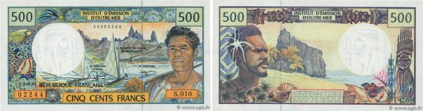 Country : POLYNESIA, FRENCH OVERSEAS TERRITORIES 
Face Value : 500 Francs 
Date ...