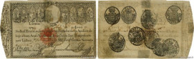 Country : PORTUGAL 
Face Value : 20000 Reis 
Date : 1828 
Period/Province/Bank : Imperial Treasury 
Catalogue reference : P.46 
Alphabet - signatures ...