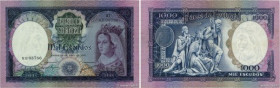 Country : PORTUGAL 
Face Value : 1000 Escudos 
Date : 30 mai 1961 
Period/Province/Bank : Banco de Portugal 
Catalogue reference : P.166 
Alphabet - s...