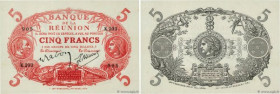 Country : REUNION ISLAND 
Face Value : 5 Francs Cabasson rouge 
Date : (1938) 
Period/Province/Bank : Banque de la Réunion 
Catalogue reference : P.14...