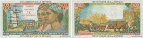 Country : REUNION ISLAND 
Face Value : 10 NF sur 500 Francs Pointe à Pitre 
Date : (1967) 
Period/Province/Bank : Institut d'Émission des Départements...