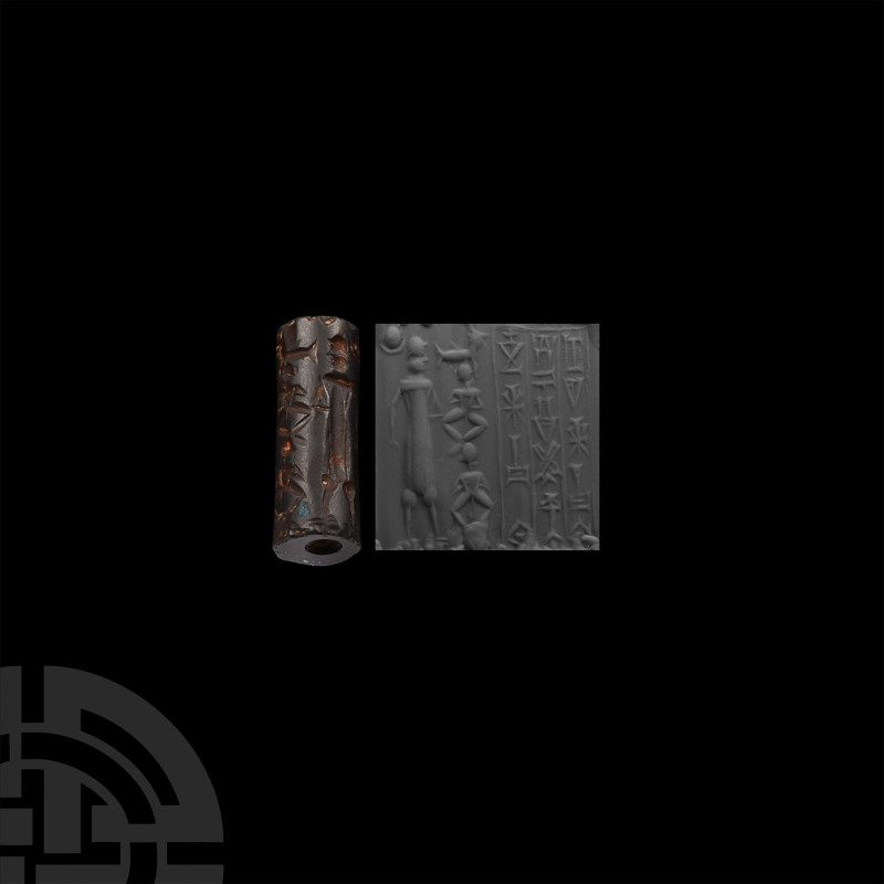 Old Babylonian Haematite Cylinder Seal for Ibni-Ea, son of Abi-tillati
Circa 18...