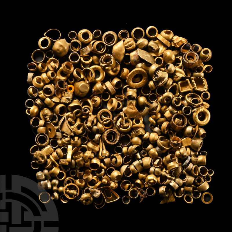 Western Asiatic Gold Bead Group
Circa 1st millennium B.C. Over three-hundred be...