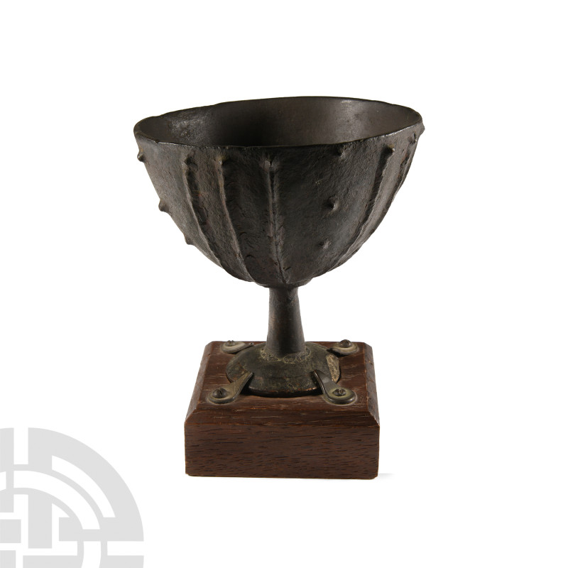 Late Medieval Bronze Chalice
Eastern Europe, 16th-17th century A.D.. Formed wit...