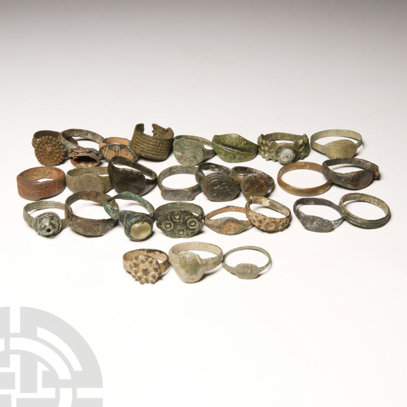 Roman and Later Bronze Ring Collection
1st-19th century A.D. Featuring a range ...