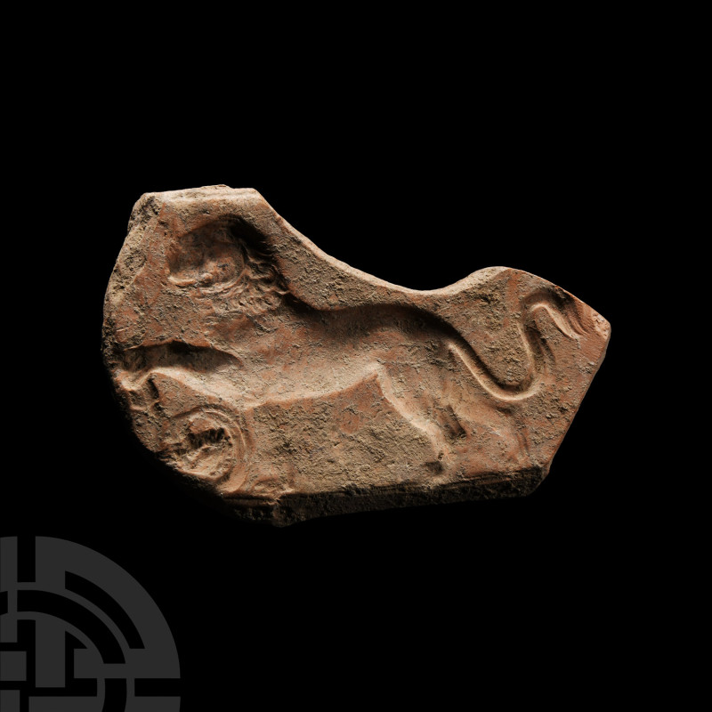 Roman Terracotta Lion Mould
1st-4th century A.D. The amorphous fragment with a ...