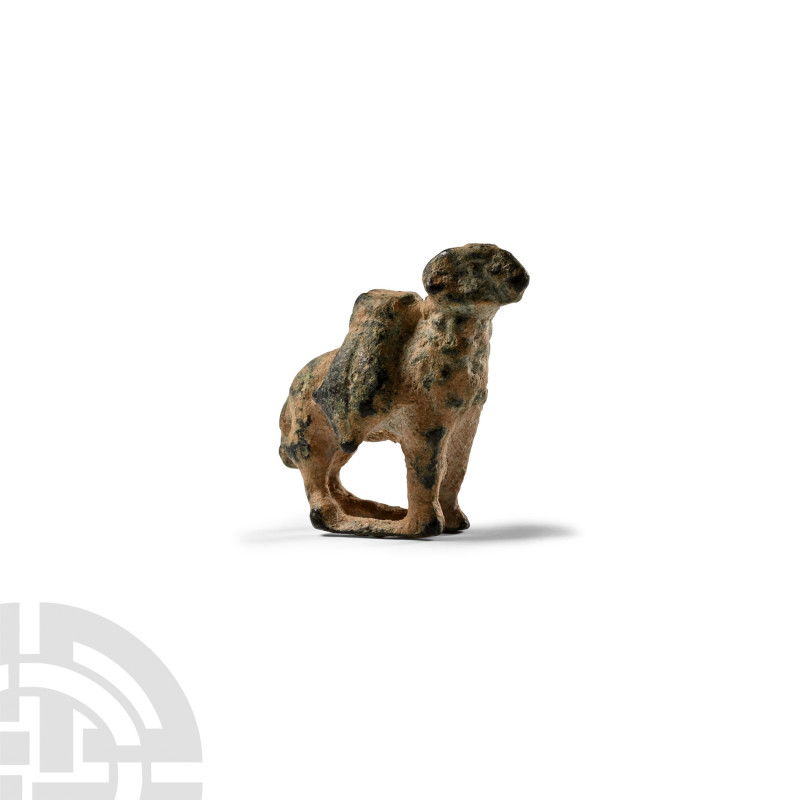 Roman Bronze Ram Statuette
1st-4th century A.D. Modelled standing in the round ...