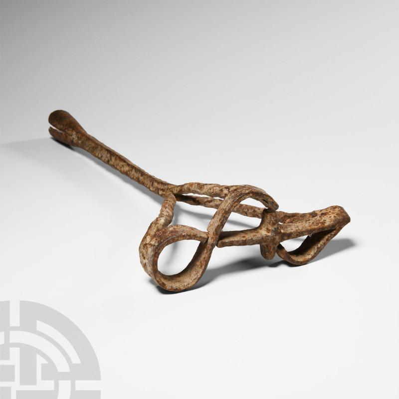 Late Roman Iron Branding Signaculum
5th-6th century A.D. Featuring an elaborate...