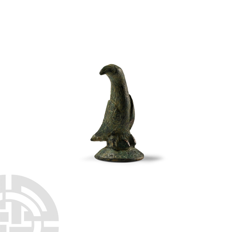 Roman Bronze Eagle on Decorated Base
1st-4th century A.D. Modelled in the round...