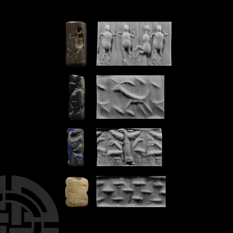 Western Asiatic Stone Cylinder Seal Collection
2nd-1st millennium B.C. Each dis...