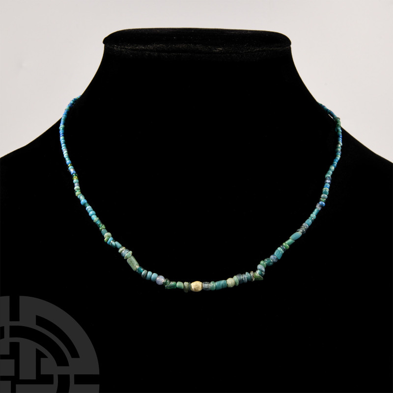 Western Asiatic Blue Glass Bead Necklace String
1st millennium B.C. and later. ...