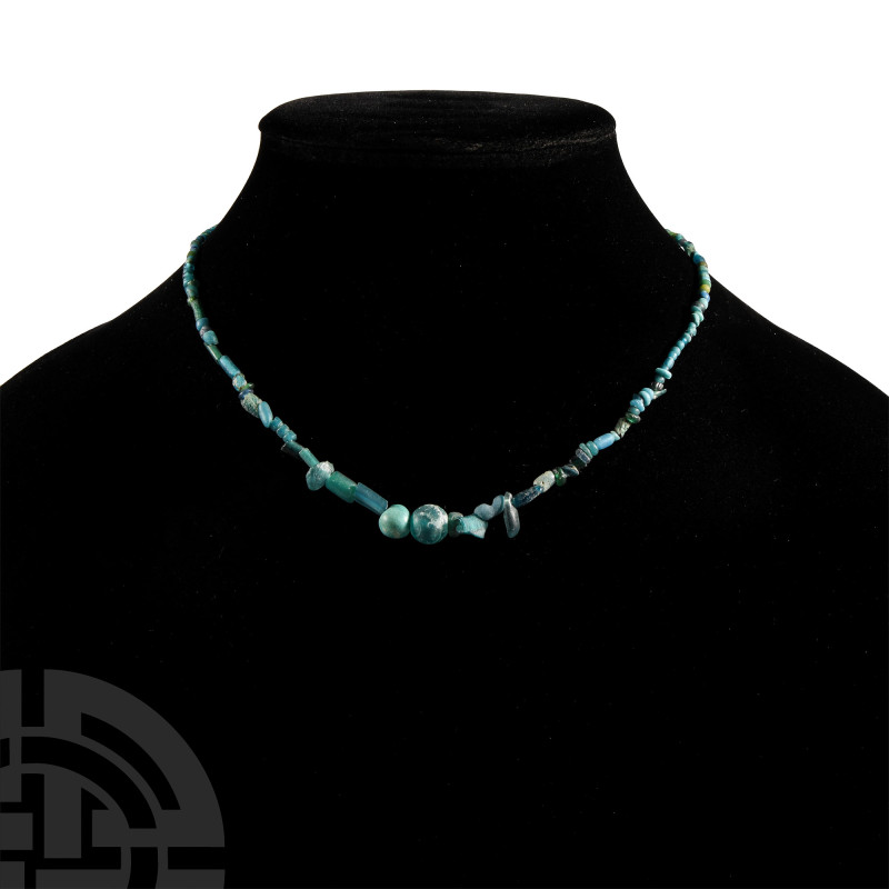 Western Asiatic Blue Glass Bead Necklace String
1st millennium B.C. and later. ...