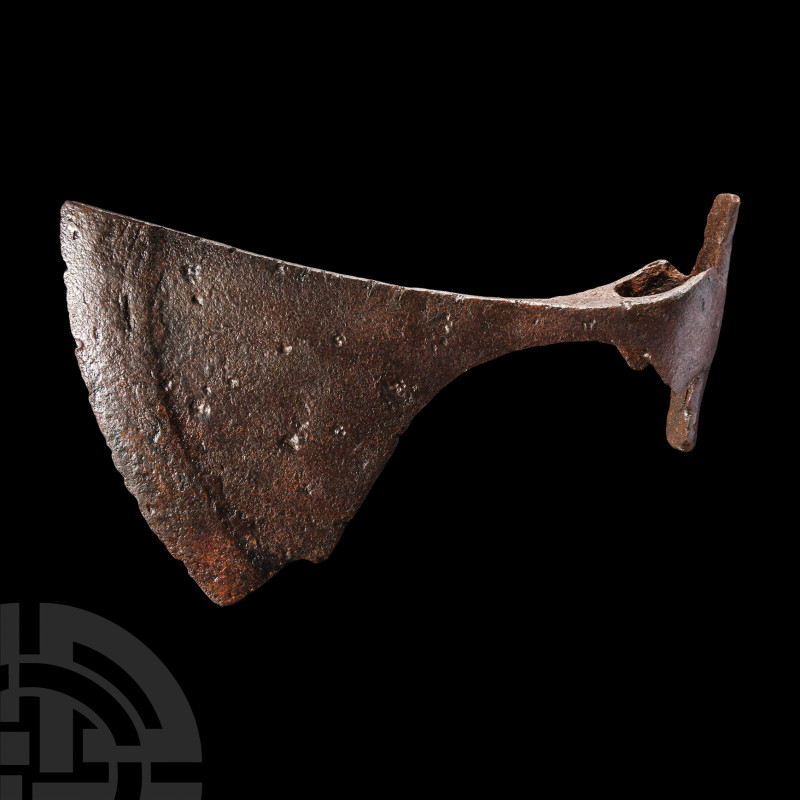 Very Large Viking Iron Battle Notched Axehead
10th-11th century A.D. Featuring ...