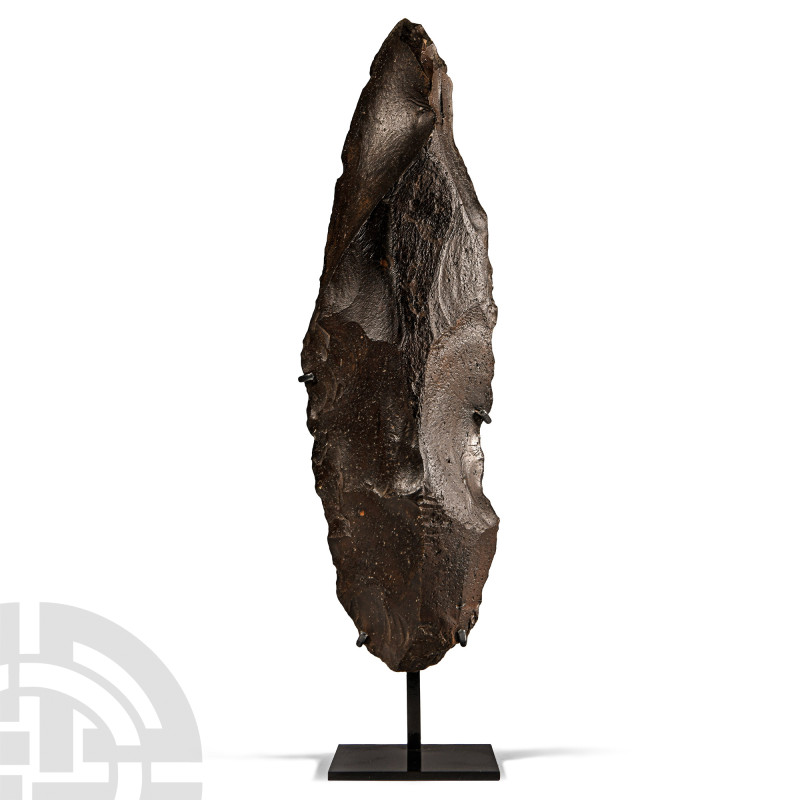 Massive Stone Age Knapped Stone Hand Axe
Lower Palaeolithic Period, circa 200,0...