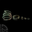 Bronze Age Coiled Bracelet and Ring Group