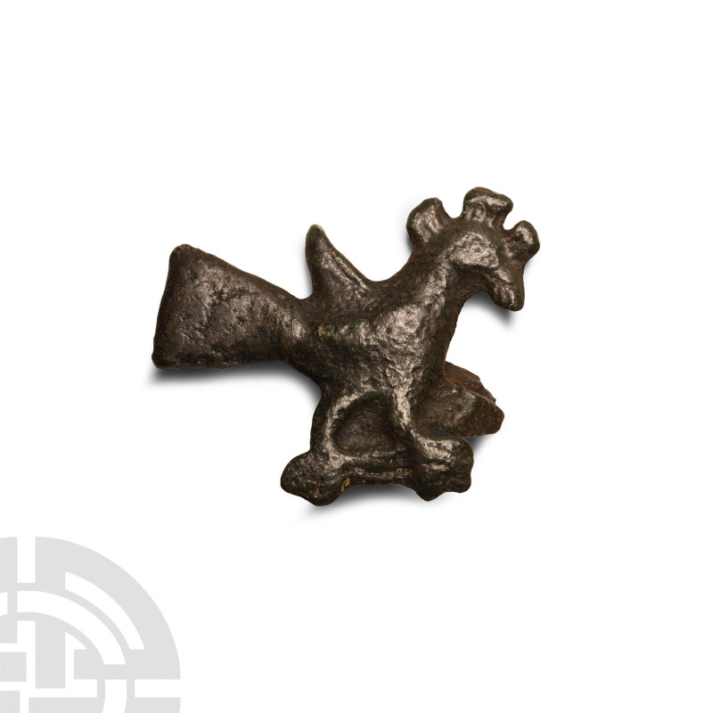 Viking Bronze Bird Brooch
10th century A.D. Modelled in profile with radiating ...