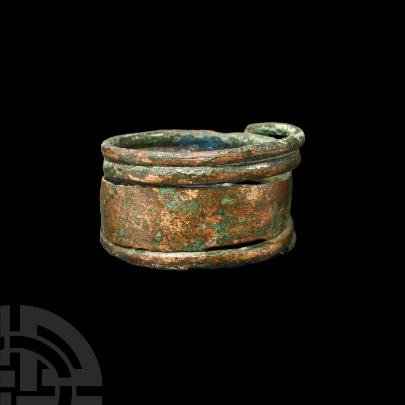 Viking Age Bronze Expandable Ring
Circa 8th century A.D. With broad hoop taperi...